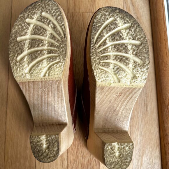 No.6 Old School Clog High Heel Bourbon 39 - Picture 9 of 10